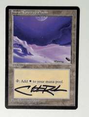 V1160: Snow-Covered Plains: MP: Ice Age: Signed/Autographed: Christopher Rush: Black